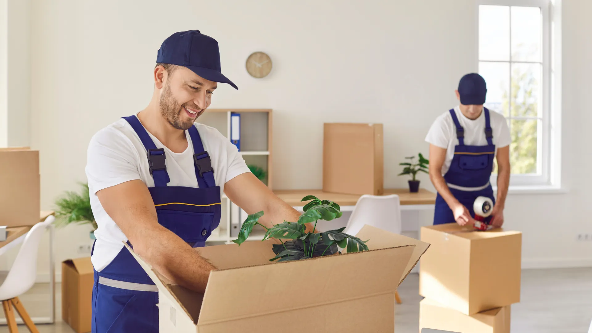 Professionelle Erbschaftsraeumung in Winterthur - Fachmaenner sortieren und verpacken Hausrat aus einer geerbten Wohnung sorgfaeltig